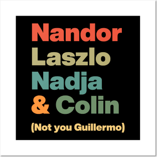 Nandor Laszlo Nadja And Colin Not You Guillermo // Retro Posters and Art